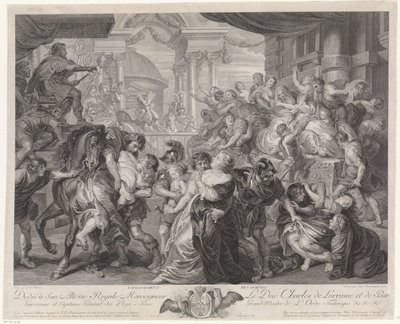 Raub der Sabinerinnen von Pieter Franciscus Martenasie