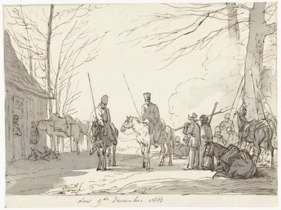 Biwak der Kosaken, 9. Dezember 1813 von Pieter Gerardus van Os (signed by artist)