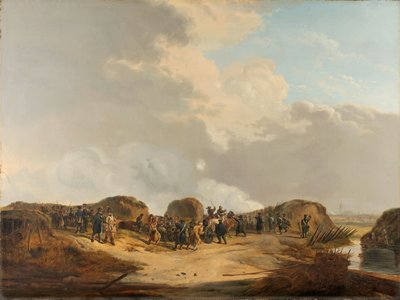 Der Halbmond bei der Belagerung von Naarden April 1814 von Pieter Gerardus van Os