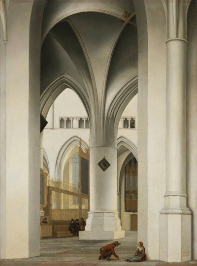 Ansicht des Chors der Kirche St. Bavo in Haarlem von Pieter Jansz Saenredam