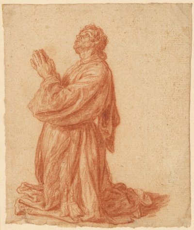 Studie eines knienden Mannes von Pieter Lastman