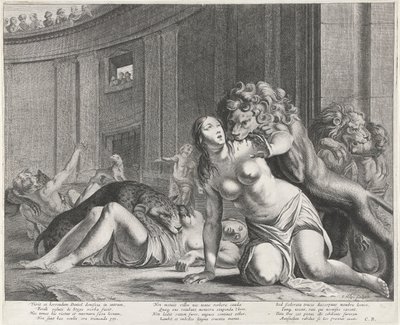 Daniel in der Löwengrube von Pieter Nolpe