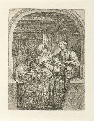 Frau, die ihr Kind stillt von Pieter Peutemans