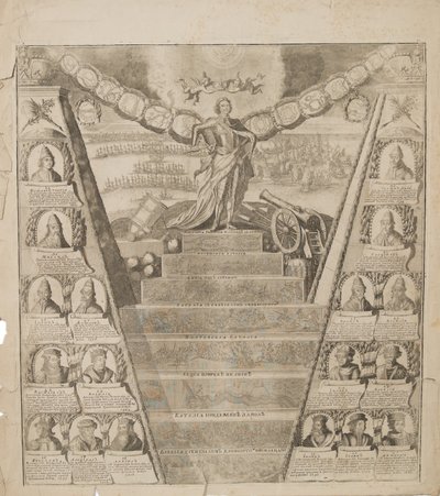 Die Apotheose von Peters militärischem Ruhm, 1717 von Pieter Pickaert