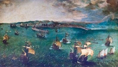 Schlacht in der Bucht von Neapel von Pieter Bruegel the Elder
