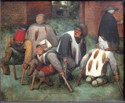 Die Bettler oder Die Krüppel von Pieter Bruegel the Elder