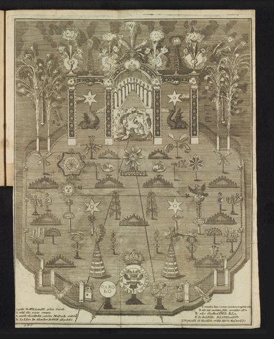 Feuerwerk zur Jubiläumsfeier, 1767 von Pieter Wauters