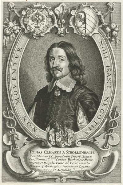 Porträt von Tobias Oelhafen von Schöllenbach von Pieter de Jode (II)