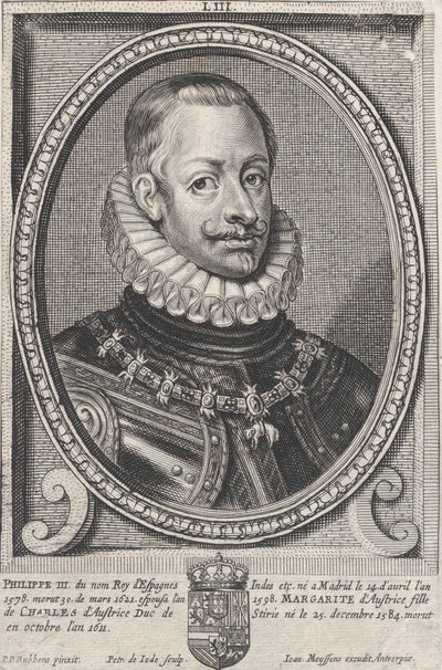 Porträt von Philipp III., König von Spanien von Pieter de Jode II