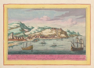 Ansicht der Stadt Málaga am Mittelmeer von Pieter van den Berge