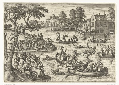 Stechspiel auf dem Wasser von Pieter van der Borcht (I)