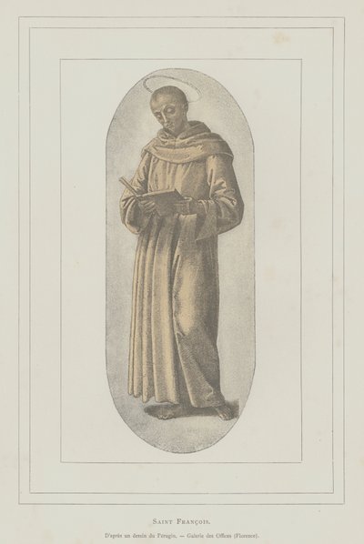 Der heilige Franziskus von Assisi von Pietro (after) Perugino