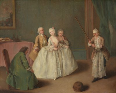 Das Spiel des Kochtopfs von Pietro Longhi
