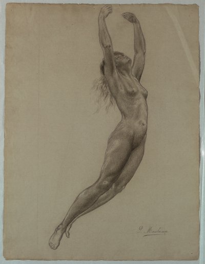 Nackte Frau springend von Pietro Montana