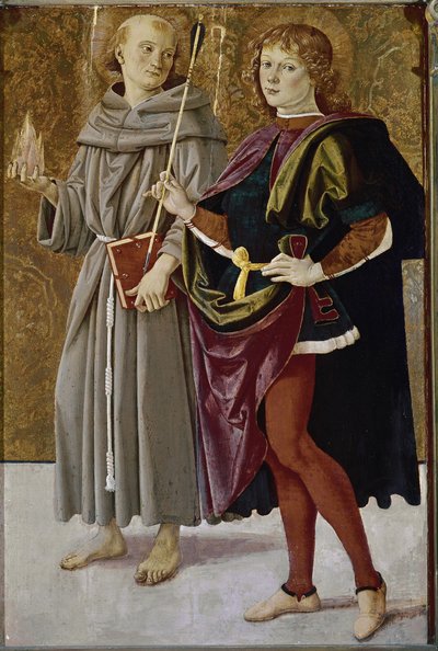 St. Bernhardin von Feltre und St. Sebastian von Pietro Perugino