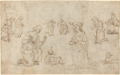 Die Anbetung der Hirten von Pietro Perugino