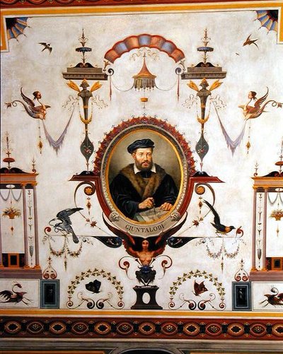 Porträt von Giuntalodi (Detail) von Pietro Pezzati