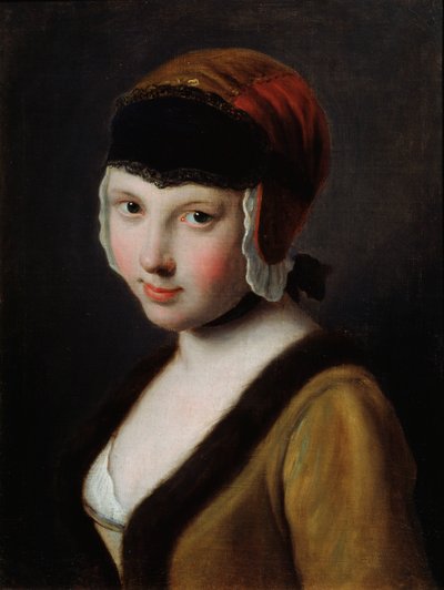 Ein Mädchen mit schwarzer Maske, Mitte 18. Jahrhundert von Pietro Antonio Rotari