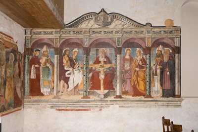 Kirche St. Pietro und Paolo, Valvasone, Friaul, Italien (Fresko) von Pietro da Vicenza