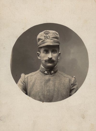 Album "Die GM R. Armee (Erster Weltkrieg)": Soldat des 180. Regiments der Territorialmiliz (s/w Foto) von Pisani Pisani