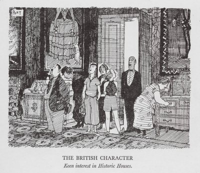 Der britische Charakter, großes Interesse an historischen Häusern von Pont (1908 40)