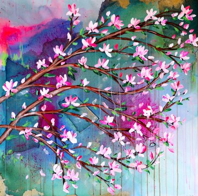 Lebendige Rosa Blüten von Poonam Choudhary
