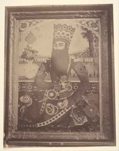 [Fath-Ali Shah, Gemälde, das einst Hmah [] Saula, dem Onkel des Königs, gehörte] von Possibly by Luigi Pesce.