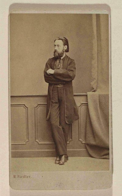 Porträt des Komponisten Bedrich Smetana, ca. 1866 von Prague . Photo studio H. Fiedler