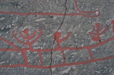 Schweden, Västra Götaland, Norrköping, Felsritzungen in Tanum oder Tanumshede von Prehistoric Prehistoric