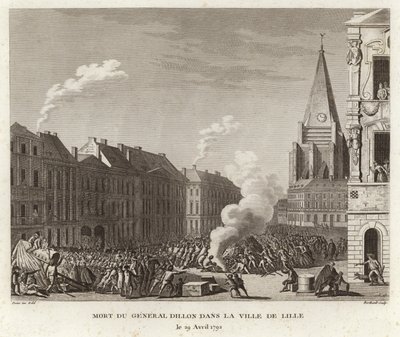 Der Tod von General Dillon in der Ville de Lille von Prieur