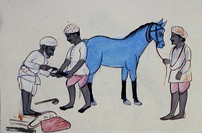 Hufschmied (Halband) ca. 1890 von Punjabi School
