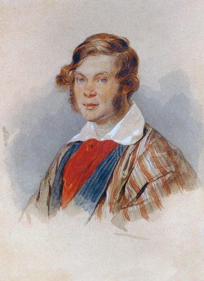 Porträt des Dichterprinzen Pyotr A. Vyazemsky 1792-1878, 1830er Jahre von Pyotr Fyodorovich Sokolov