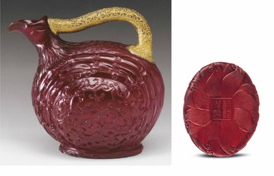 Kaiserlicher Vogelkrug von Qing Dynasty Chinese School