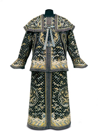 Seltene zeremonielle Uniform eines kaiserlichen Wächters, Qianlong/Jiaqing-Periode (1736-1820) von Qing Dynasty Chinese School