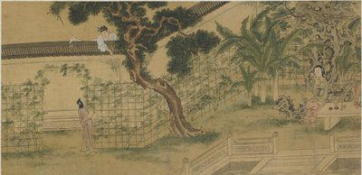 Szenen aus der Geschichte des westlichen Flügels, 18.-19. Jahrhundert von Qing Dynasty Chinese School