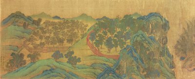 Der Garten der Residenz von Wang Chuan, nach dem Malstil und der Poesie von Wang Wei von Qiu Ying