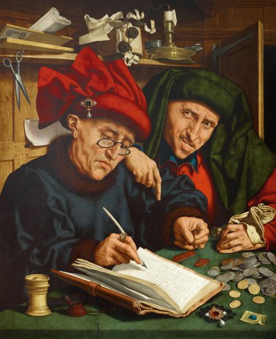 Die Steuereintreiber, 1520er Jahre von Quentin Massys or Metsys