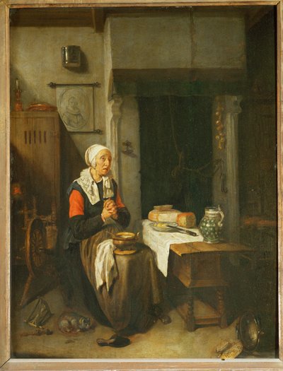 Tischgebet von Quiringh Gerritsz. van Brekelenkam