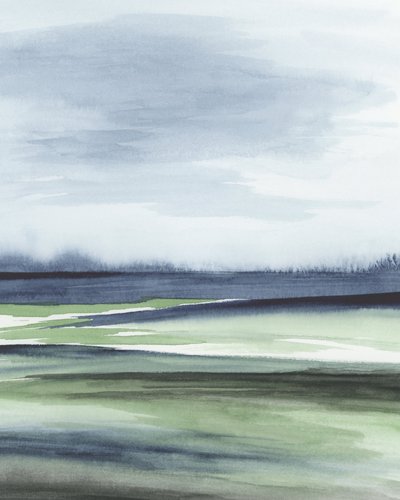 Serene abstrakte Landschaft von Rachel Elise