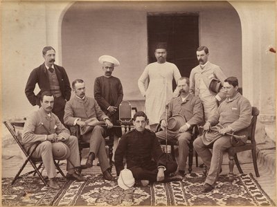 Zivilbeamte in Jhansi (recto) von Raja Deen Dayal