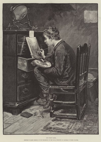 Seine erste Staffelei von Ralph Hedley