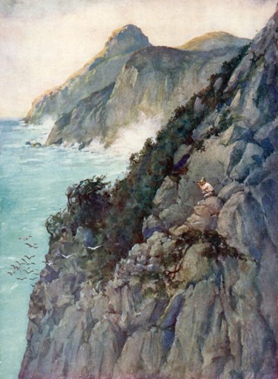 Illustration für Robinson Crusoe von Daniel Defoe von Ralph Noel Pocock