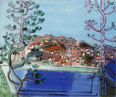Ein Pool in Golfe Juan von Raoul Dufy