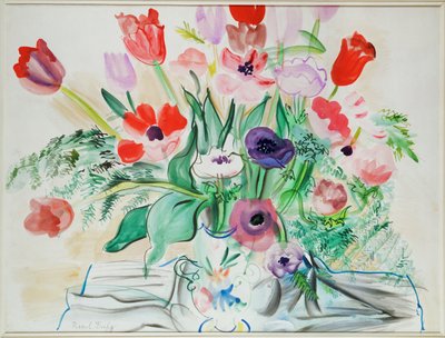 Anemonen und Tulpen von Raoul Dufy