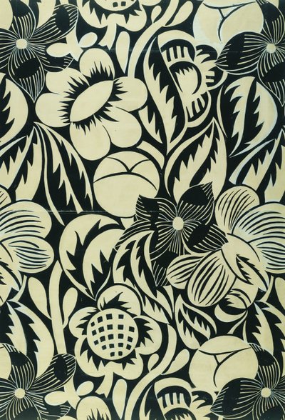 Schwarz-weiße Blumen von Raoul Dufy