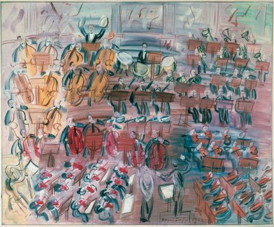 Orchester mit Sänger von Raoul Dufy