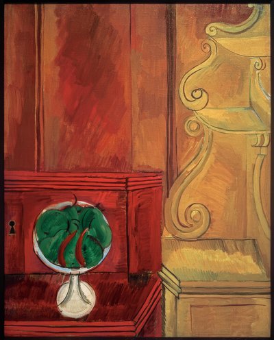 Birnenkompott und Konsole von Raoul Dufy