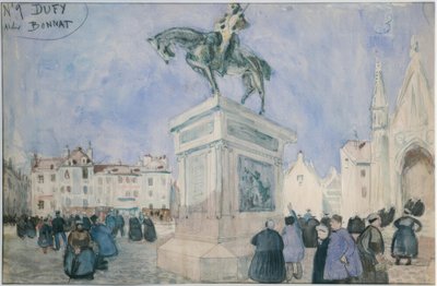 Platz in Falaise von Raoul Dufy