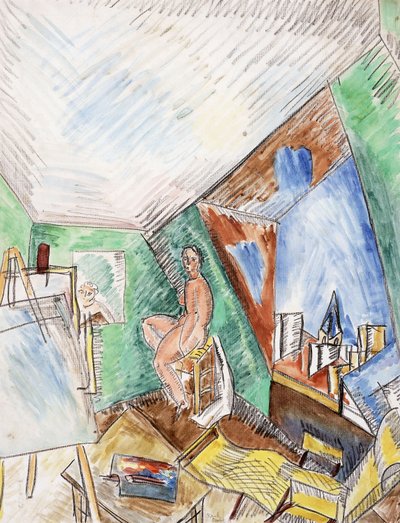 Das Atelier des Künstlers, rue Seguier in Paris, um 1909 von Raoul Dufy