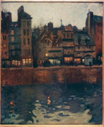 Der Hafen von Le Havre bei Dämmerung von Raoul Dufy